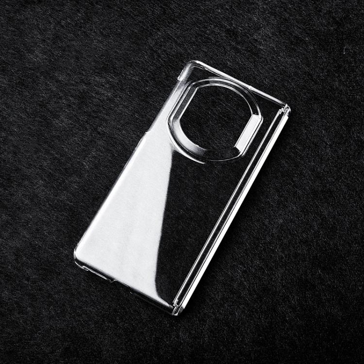 For Huawei Mate X7 Transparent PC Dual Axis Shockproof Phone Case