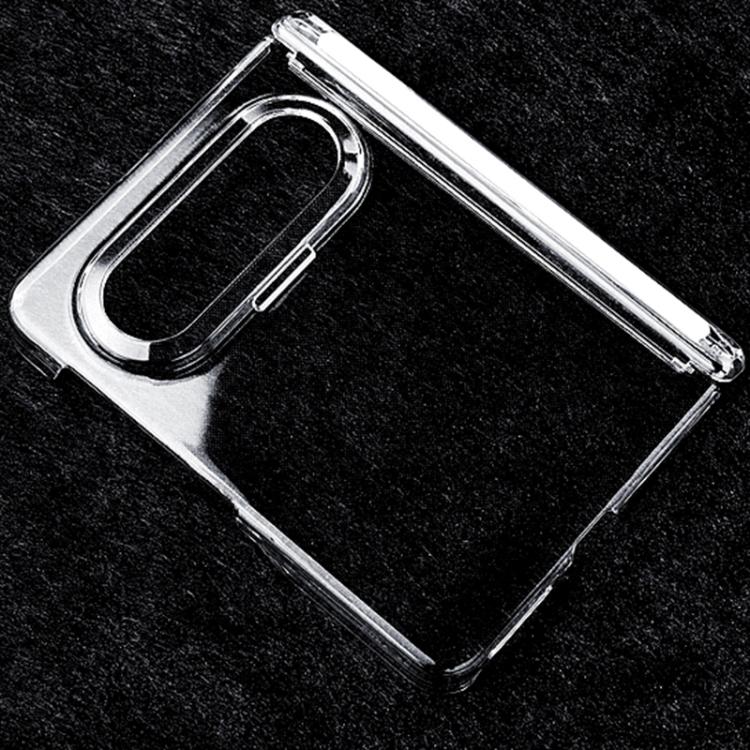 For Huawei Pura X Max Transparent PC Dual Axis Shockproof Phone Case