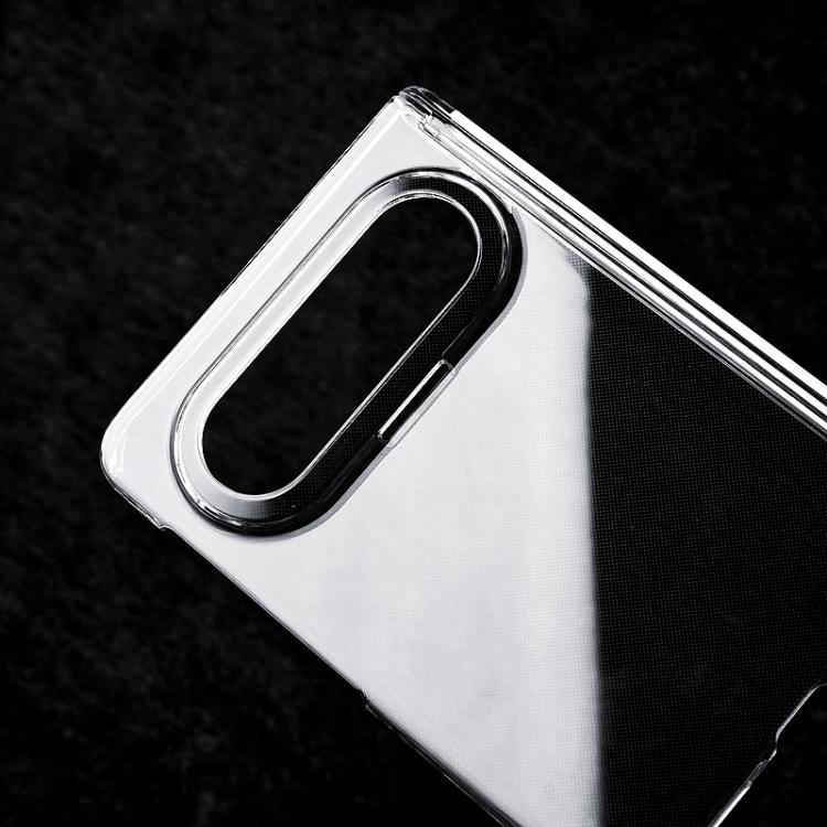 For Huawei Pura X Max Transparent PC Dual Axis Shockproof Phone Case