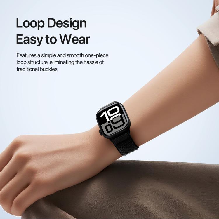 For Apple Watch 42mm / 41mm / 40mm / 38mm DUX DUCIS YE Series Nylon Woven Watch Strap