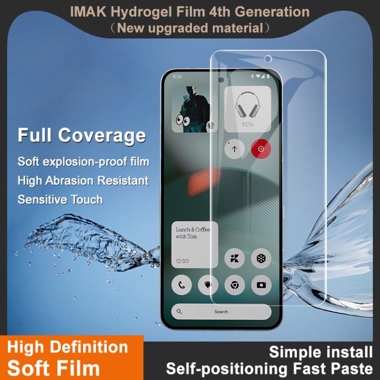 For Nothing Phone 3 imak 4th Generation  Full Coverage Screen Hydrogel Film Protector