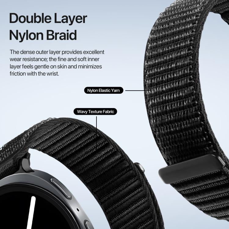For Samsung Galaxy Watch8 / Watch8 Classic DUX DUCIS YE Series Nylon Woven Watch Strap