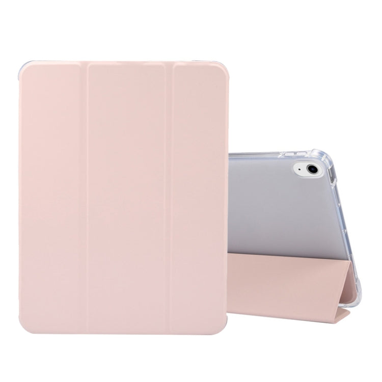 For iPad Air 2022 / 2020 10.9 3-folding Electric Pressed Skin Texture Smart Leather Tablet Case