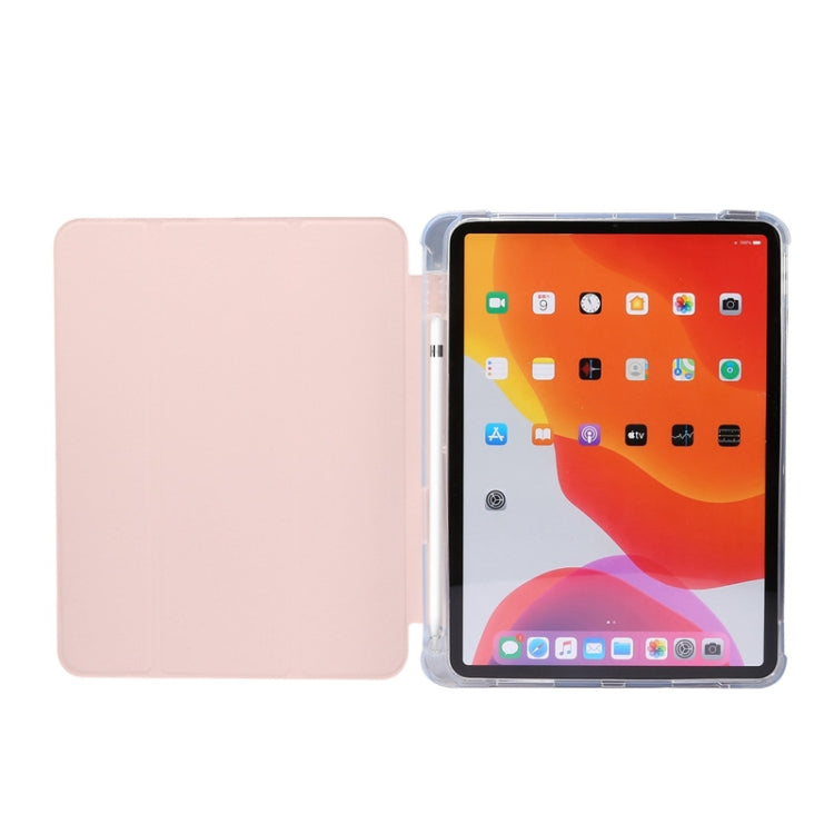 For iPad Air 2022 / 2020 10.9 3-folding Electric Pressed Skin Texture Smart Leather Tablet Case