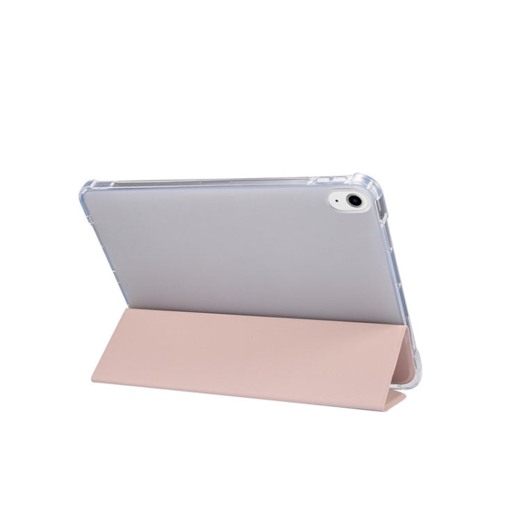 For iPad Air 2022 / 2020 10.9 3-folding Electric Pressed Skin Texture Smart Leather Tablet Case