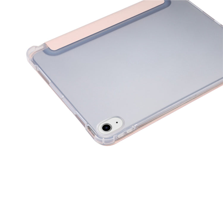 For iPad Air 2022 / 2020 10.9 3-folding Electric Pressed Skin Texture Smart Leather Tablet Case