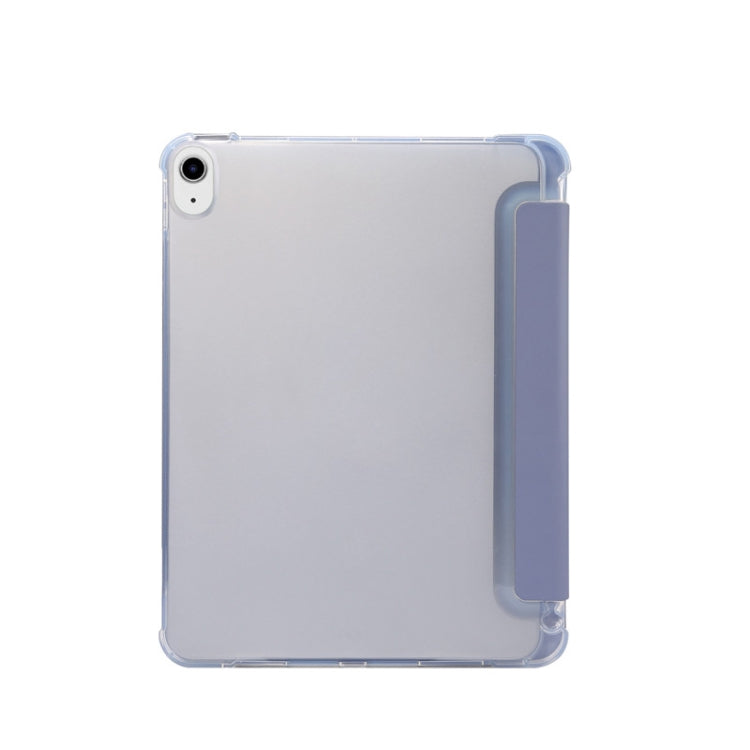 For iPad Air 2022 / 2020 10.9 3-folding Electric Pressed Skin Texture Smart Leather Tablet Case