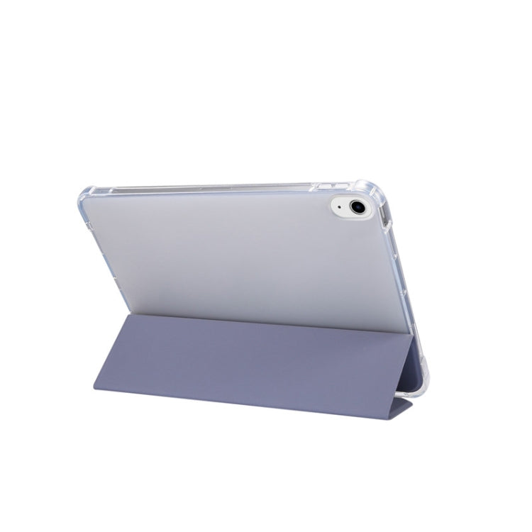 For iPad Air 2022 / 2020 10.9 3-folding Electric Pressed Skin Texture Smart Leather Tablet Case