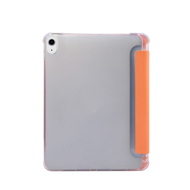 For iPad Air 2022 / 2020 10.9 3-folding Electric Pressed Skin Texture Smart Leather Tablet Case
