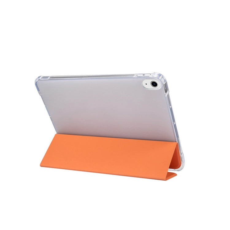 For iPad Air 2022 / 2020 10.9 3-folding Electric Pressed Skin Texture Smart Leather Tablet Case