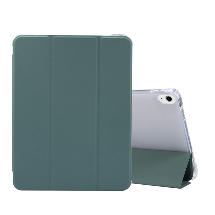 For iPad Air 2022 / 2020 10.9 3-folding Electric Pressed Skin Texture Smart Leather Tablet Case