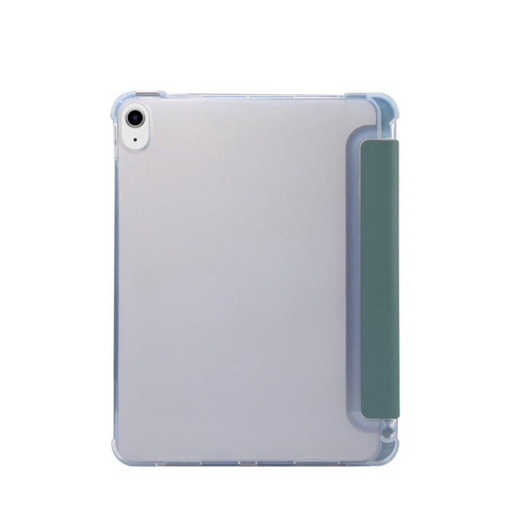 For iPad Air 2022 / 2020 10.9 3-folding Electric Pressed Skin Texture Smart Leather Tablet Case