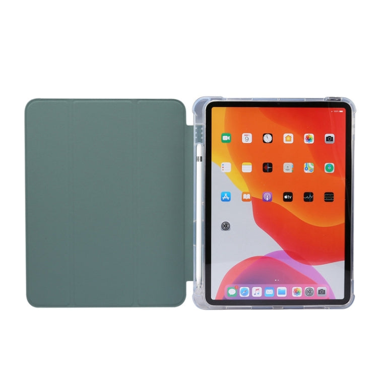 For iPad Air 2022 / 2020 10.9 3-folding Electric Pressed Skin Texture Smart Leather Tablet Case