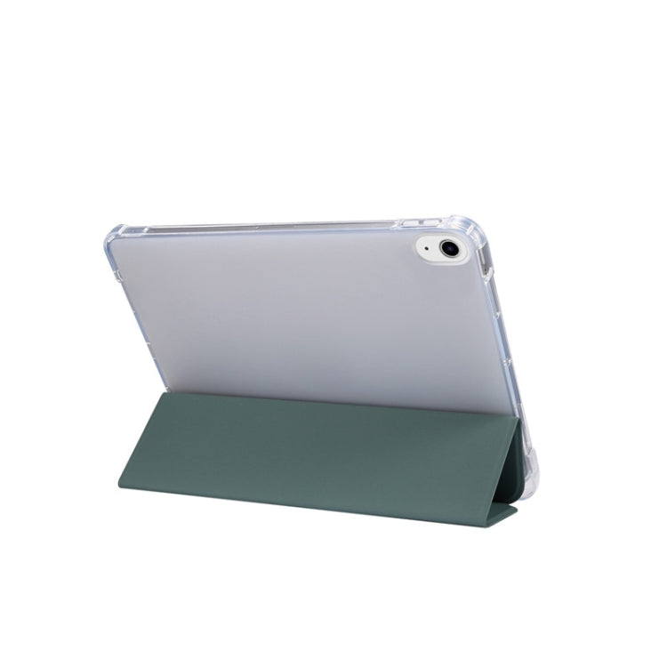 For iPad Air 2022 / 2020 10.9 3-folding Electric Pressed Skin Texture Smart Leather Tablet Case