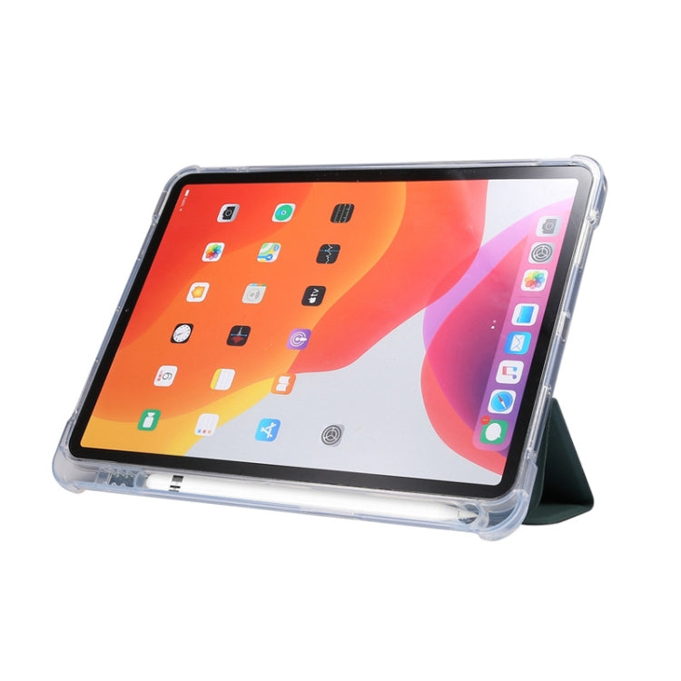 For iPad Air 2022 / 2020 10.9 3-folding Electric Pressed Skin Texture Smart Leather Tablet Case
