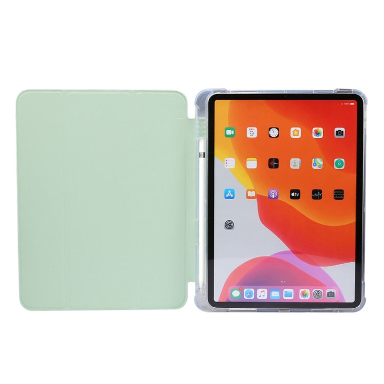 For iPad Air 2022 / 2020 10.9 3-folding Electric Pressed Skin Texture Smart Leather Tablet Case