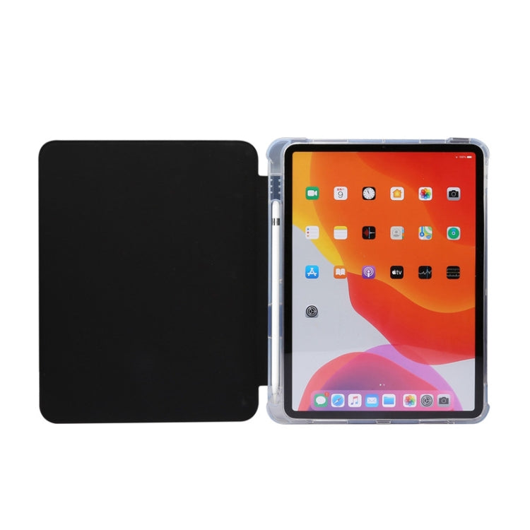For iPad Air 2022 / 2020 10.9 3-folding Electric Pressed Skin Texture Smart Leather Tablet Case