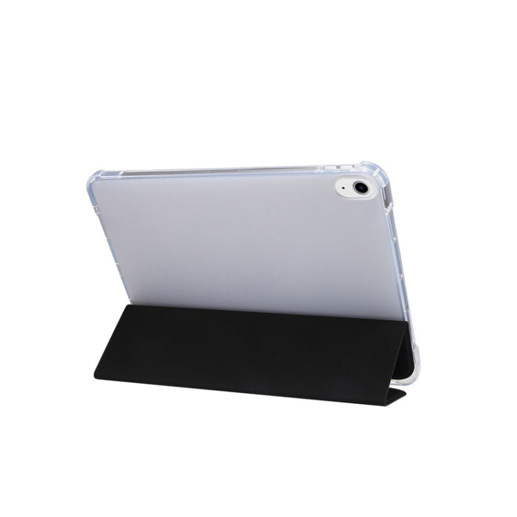 For iPad Air 2022 / 2020 10.9 3-folding Electric Pressed Skin Texture Smart Leather Tablet Case