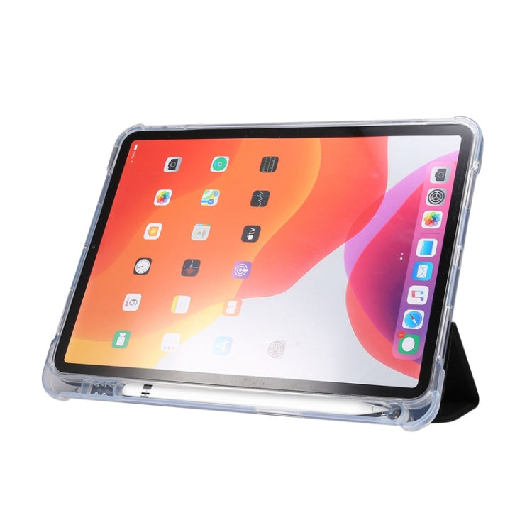 For iPad Air 2022 / 2020 10.9 3-folding Electric Pressed Skin Texture Smart Leather Tablet Case