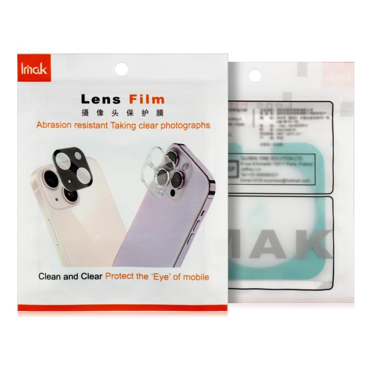For Samsung Galaxy Z Flip7 FE 1 Sets imak Lens Film + Glass Rear Screen Sticker Black Version