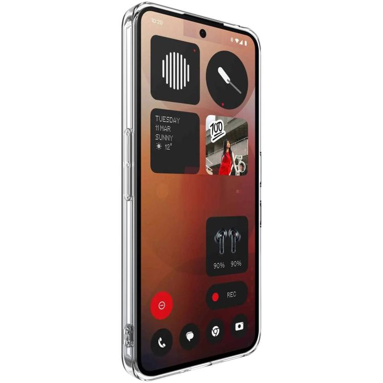For Nothing Phone 3a Pro imak UX-5 Series Super Slim Transparent Shockproof TPU Protective Case - Transparent