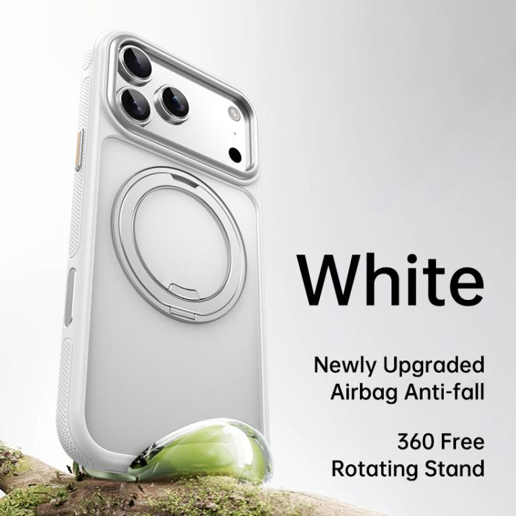 For iPhone 17 Pro Max Gear 360 Rotation MagSafe Holder Phone Case