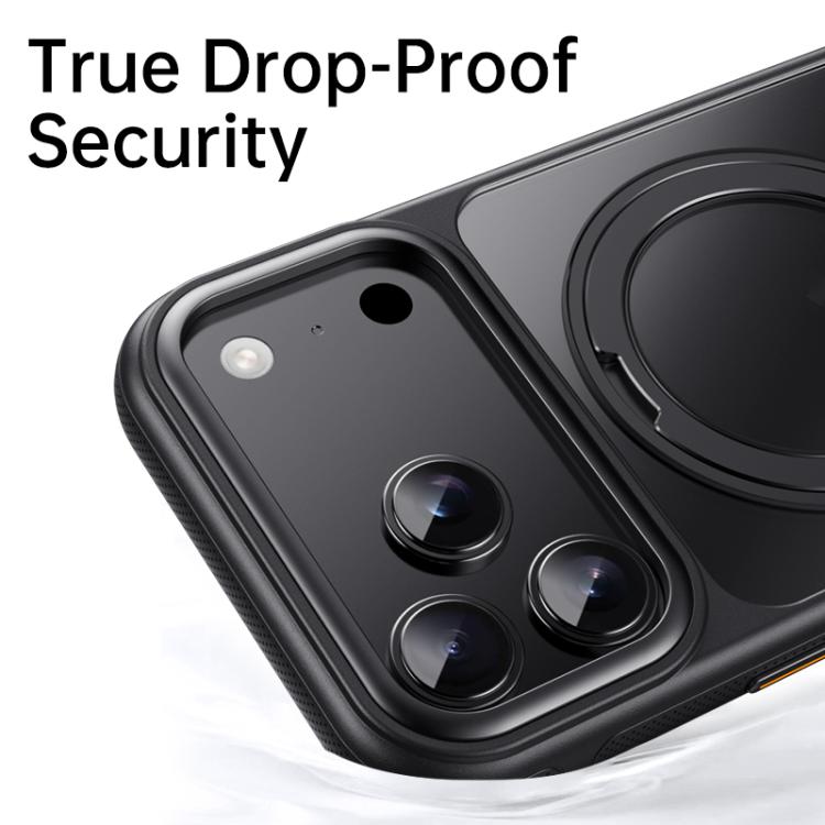 For iPhone 17 Pro Max Gear 360 Rotation MagSafe Holder Phone Case