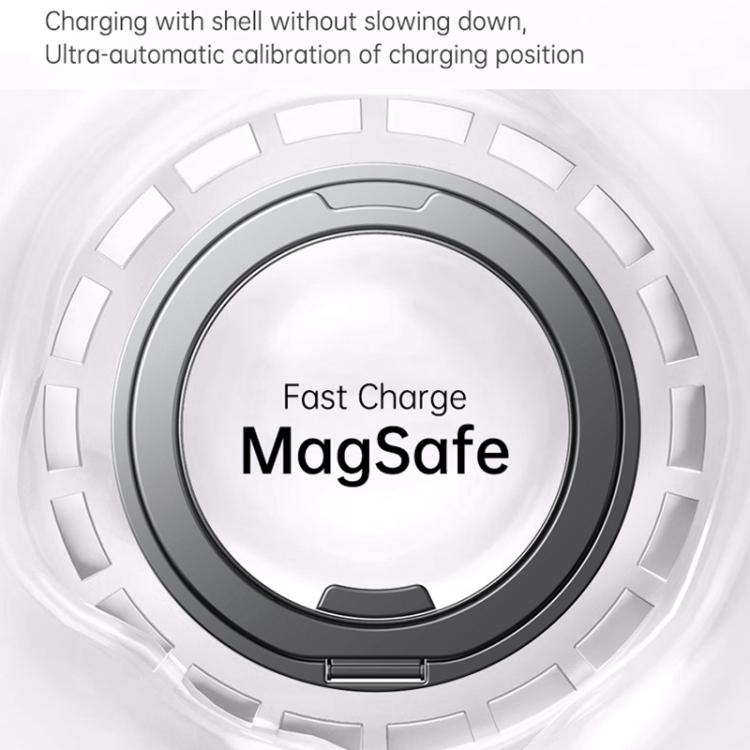 For iPhone 17 Pro Max Gear 360 Rotation MagSafe Holder Phone Case