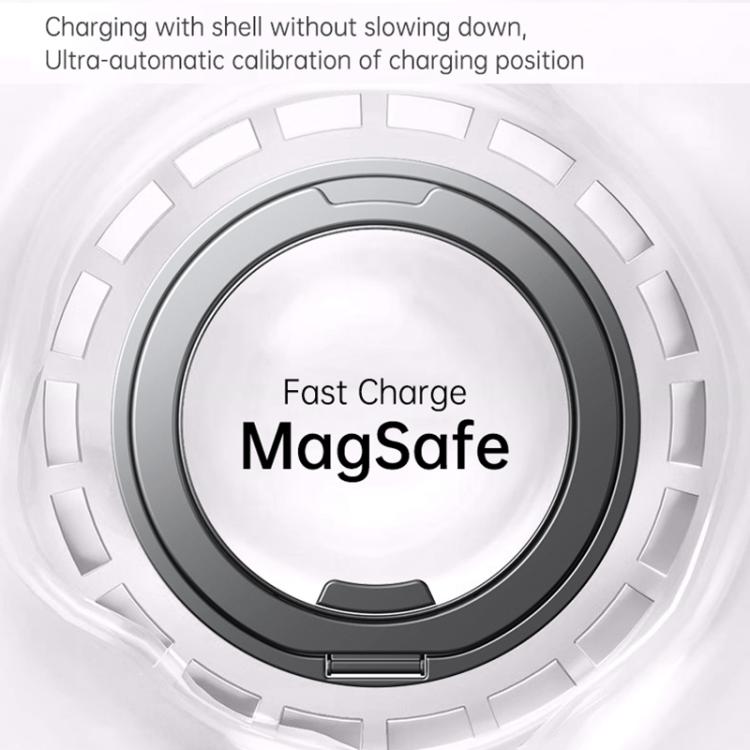 For iPhone 17 Pro Gear 360 Rotation MagSafe Holder Phone Case