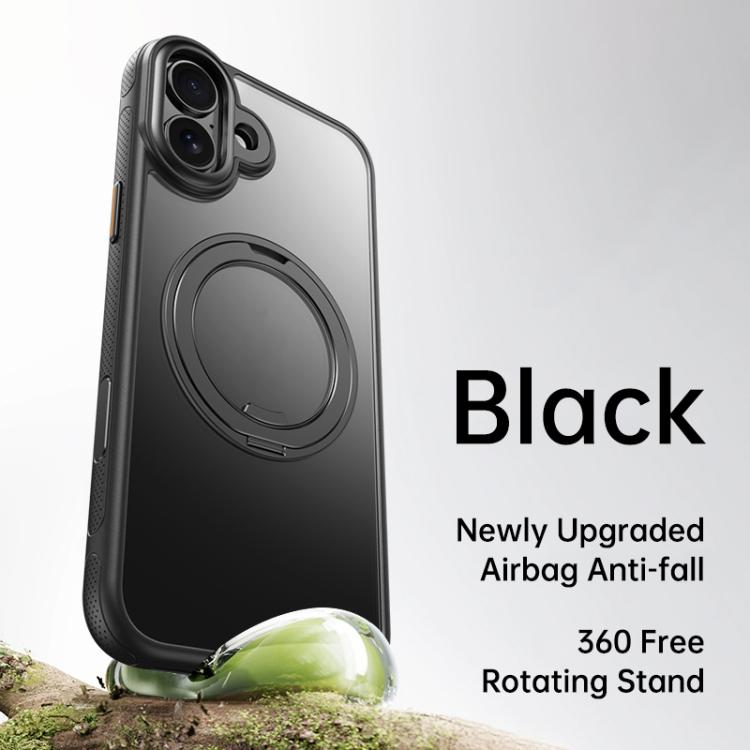 For iPhone 17 Gear 360 Rotation MagSafe Holder Phone Case