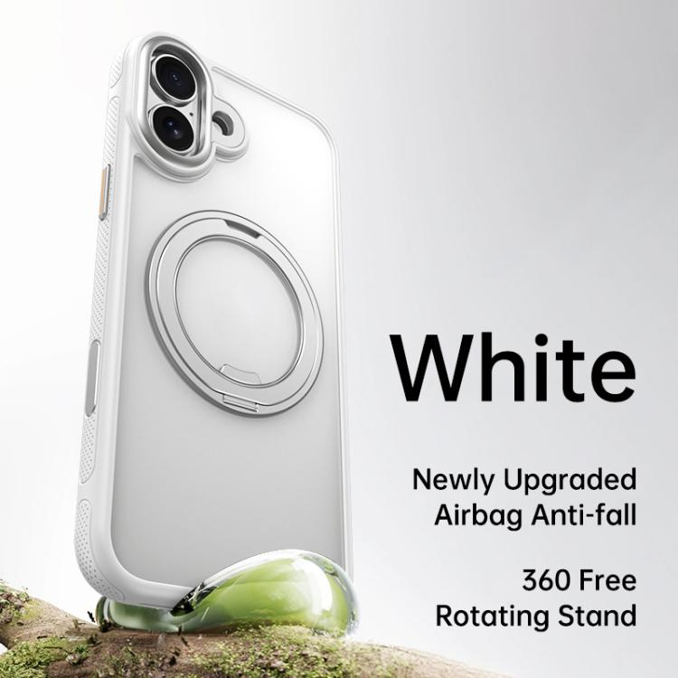 For iPhone 17 Gear 360 Rotation MagSafe Holder Phone Case