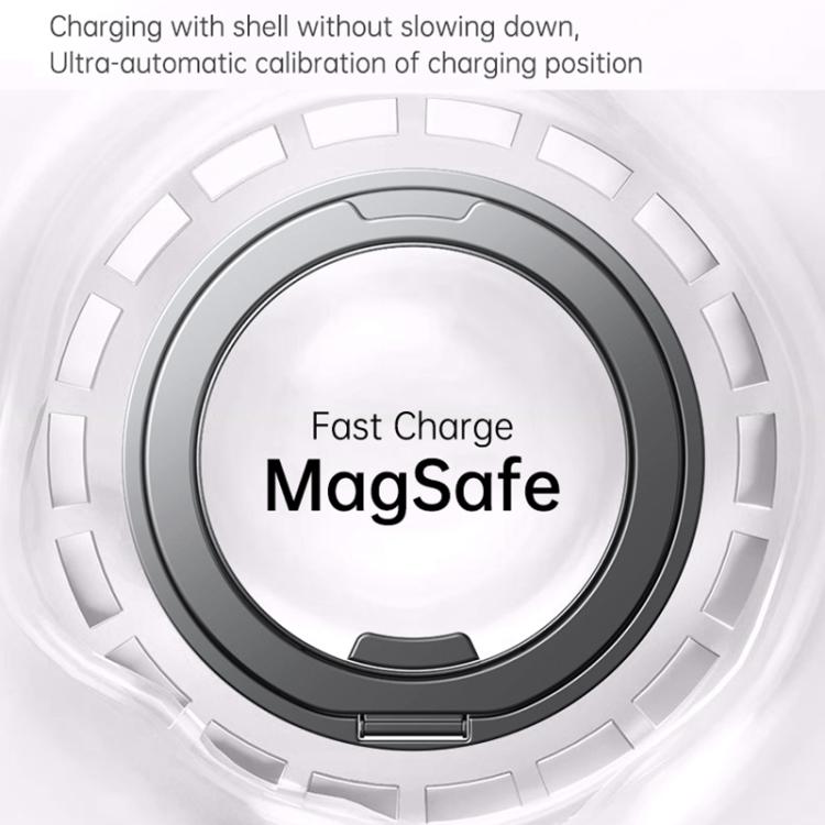 For iPhone 17 Gear 360 Rotation MagSafe Holder Phone Case