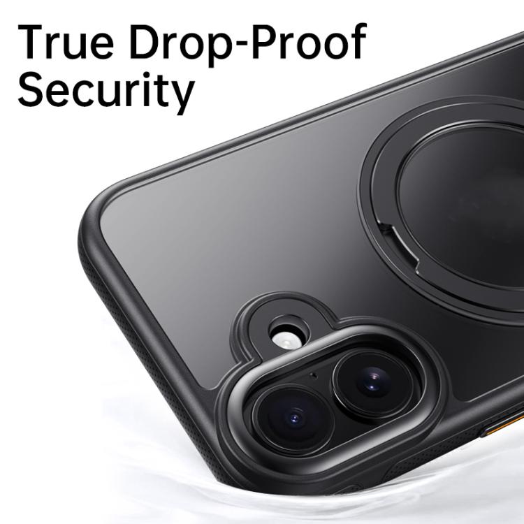 For iPhone 17 Gear 360 Rotation MagSafe Holder Phone Case