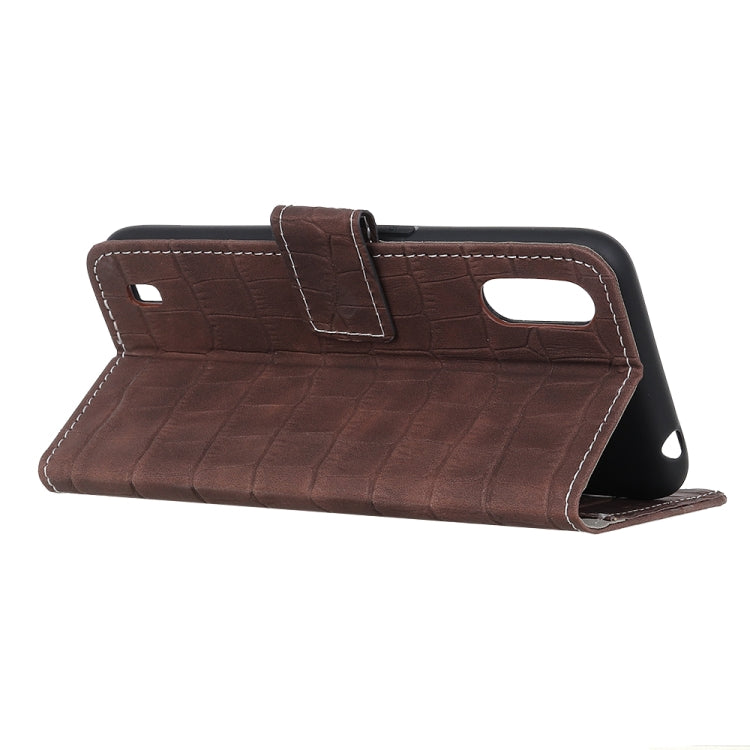 For Wiko Y81 Crocodile Texture Horizontal Flip Leather Case with Holder & Wallet & Card Slots & Photo Frame