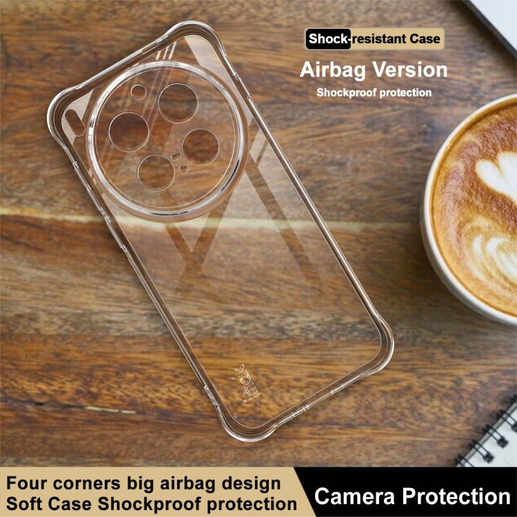 For vivo X300 Pro imak Shockproof Airbag TPU Phone Case - Transparent