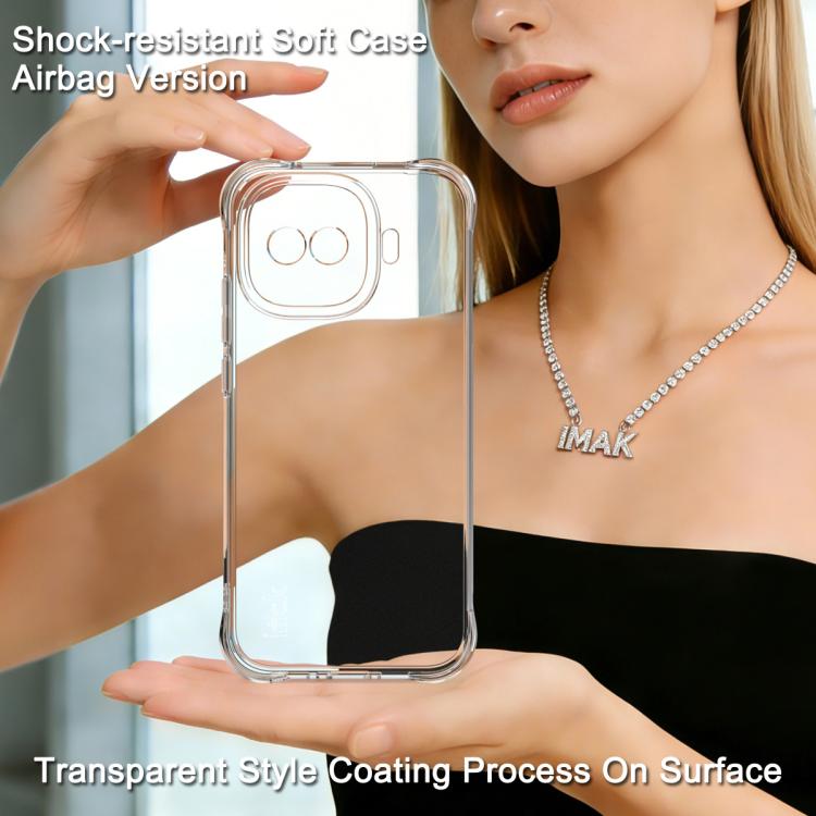 For vivo iQOO Z11 Turbo 5G imak Shockproof Airbag TPU Phone Case - Transparent