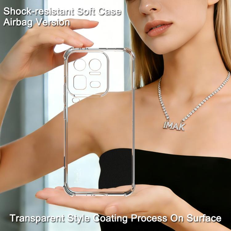 For vivo iQOO 15 Ultra 5G imak Shockproof Airbag TPU Phone Case - Transparent