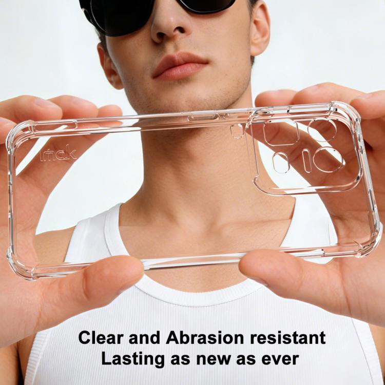 For vivo iQOO 15 Ultra 5G imak Shockproof Airbag TPU Phone Case - Transparent