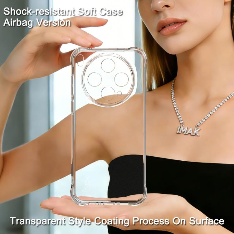 For vivo X300s imak Shockproof Airbag TPU Phone Case - Transparent