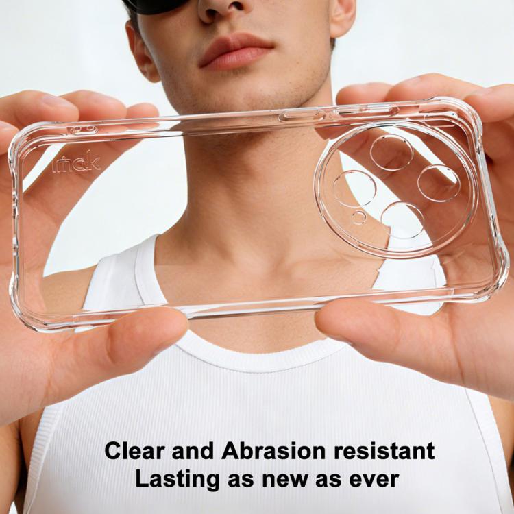 For vivo X300s imak Shockproof Airbag TPU Phone Case - Transparent