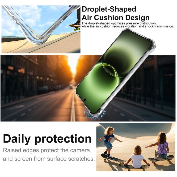 For vivo X300 Ultra imak Shockproof Airbag TPU Phone Case - Transparent