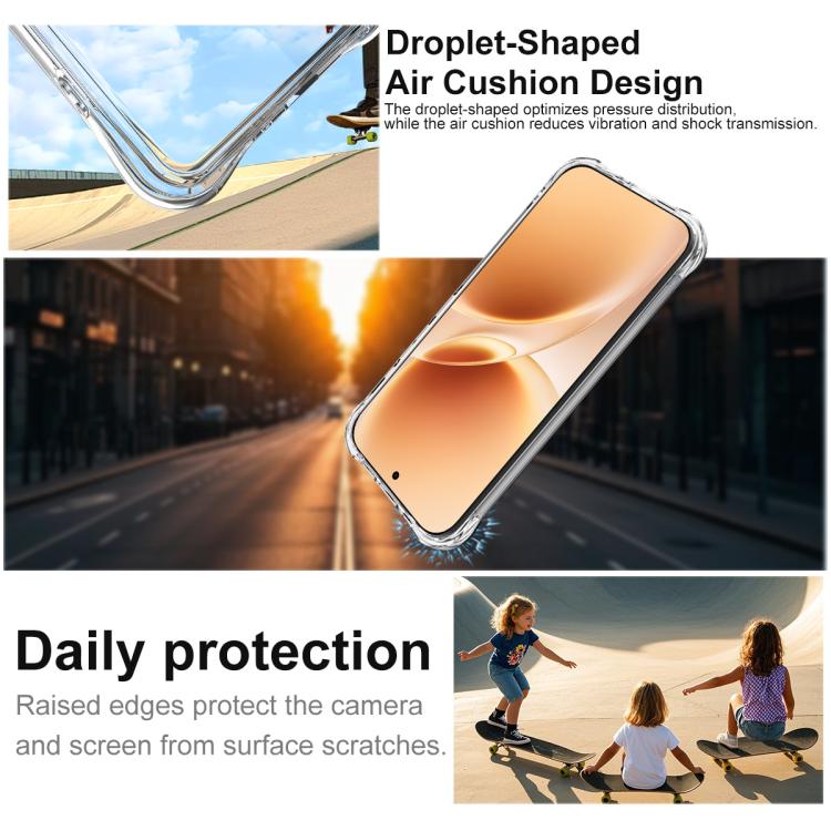 For vivo V70 5G / V70 Elite 5G imak Shockproof Airbag TPU Phone Case - Transparent
