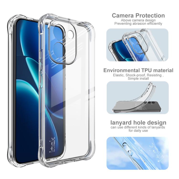 For vivo iQOO Z11 5G imak Shockproof Airbag TPU Phone Case - Transparent