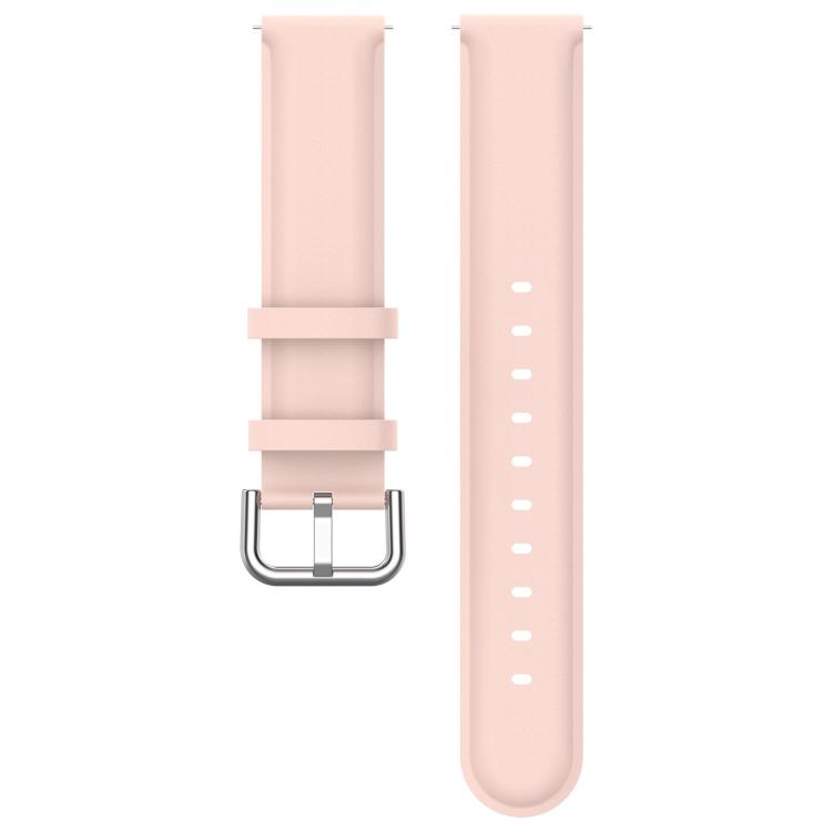 20mm Round Tail Genuine Leather Watch Band