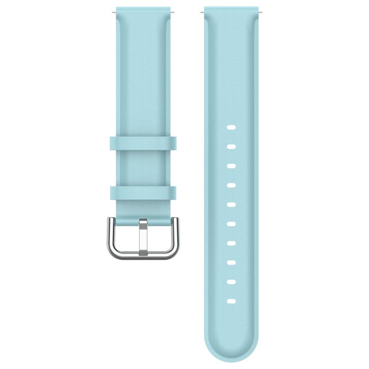 20mm Round Tail Genuine Leather Watch Band