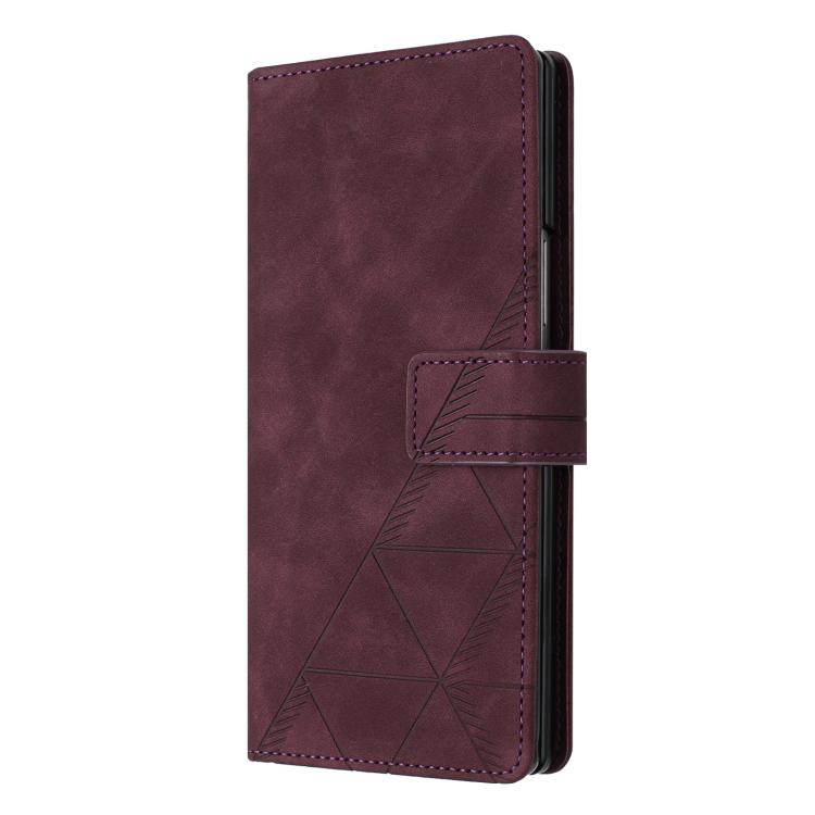 For Samsung Galaxy Z Fold7 5G 3D Embossed Flip Leather Phone Case