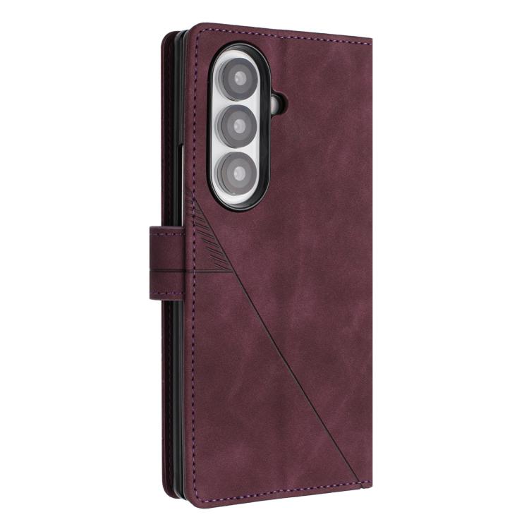 For Samsung Galaxy Z Fold7 5G 3D Embossed Flip Leather Phone Case