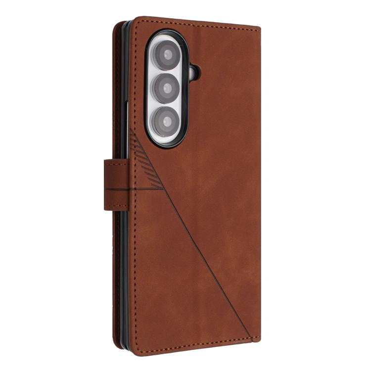 For Samsung Galaxy Z Fold7 5G 3D Embossed Flip Leather Phone Case