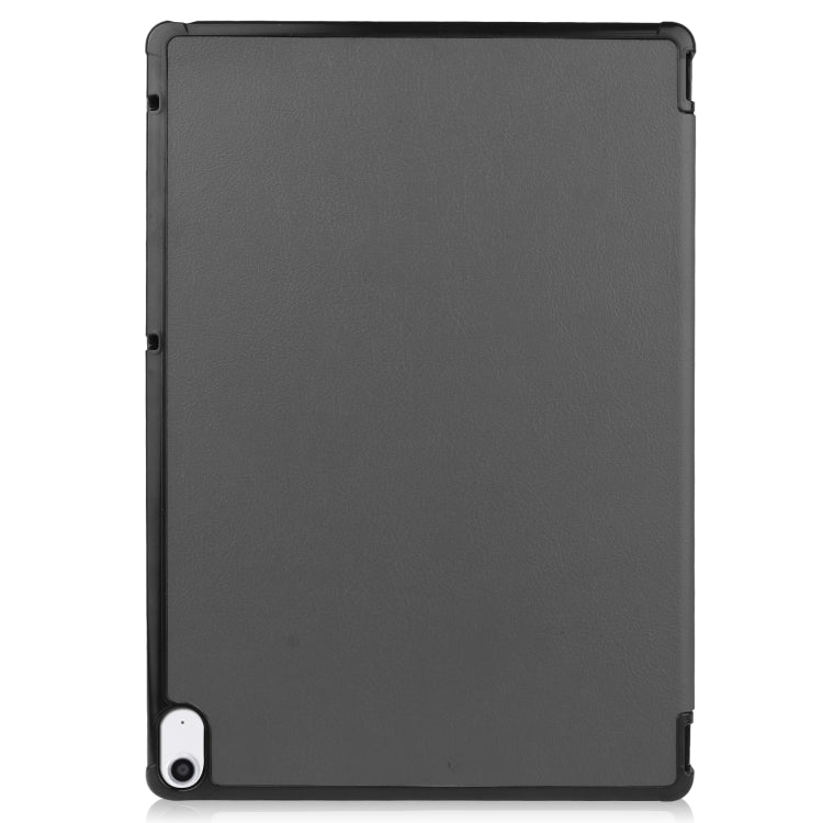 For Sharp Dtab D-41A uster Texture Smart PU Leather Case with Sleep / Wake-up Function & 3-Fold Holder