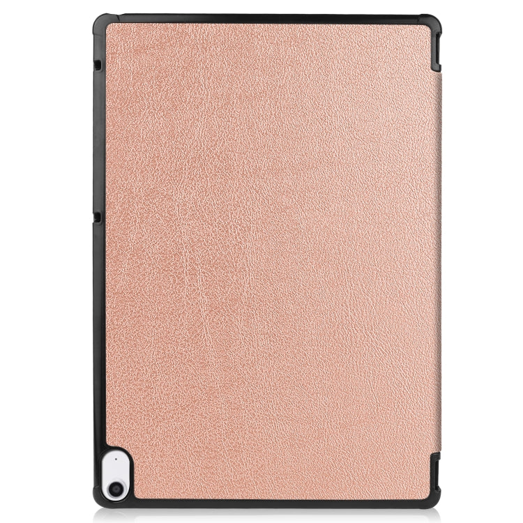 For Sharp Dtab D-41A uster Texture Smart PU Leather Case with Sleep / Wake-up Function & 3-Fold Holder